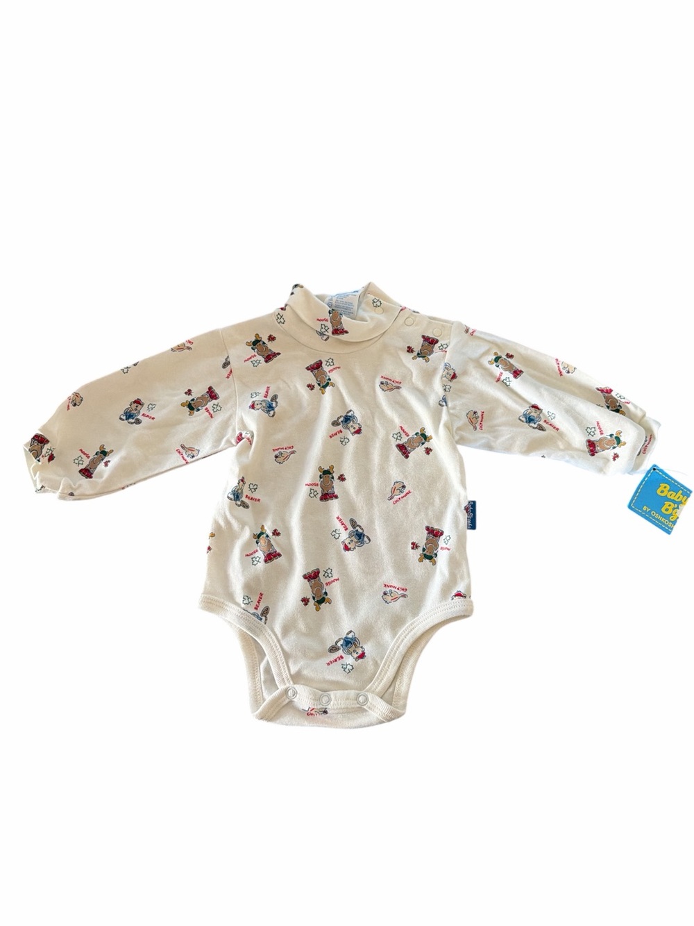vintage Carter's mock-neck long-sleeve bodysuit 100% cottton